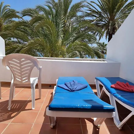 公寓 First Sealine Duplex No 6 Directly At The Sea And Beach, Heated Pool, Wifi, Terrace 美洲海滩